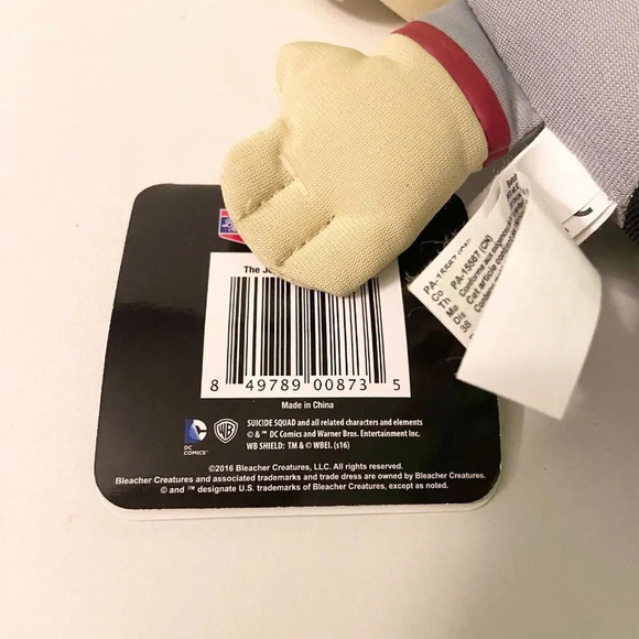 2016 Bleacher  Creatures Suicide Squad The Joker 7 Inch Plush Stuffed Toy - Picture 5 of 13